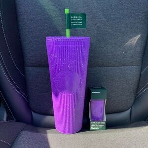 starbucks halloween tumbler and keychain